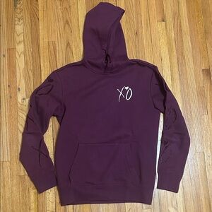 H&M Dark Purple Hoodie with XO Design